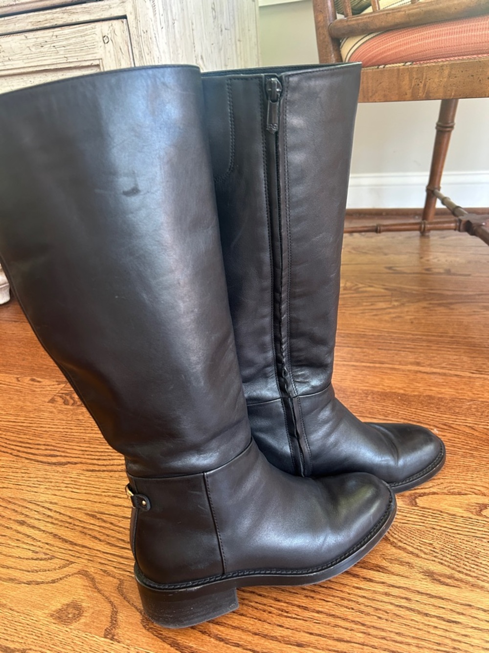 Sam Edelman Milla Tall Black Leather Boots
